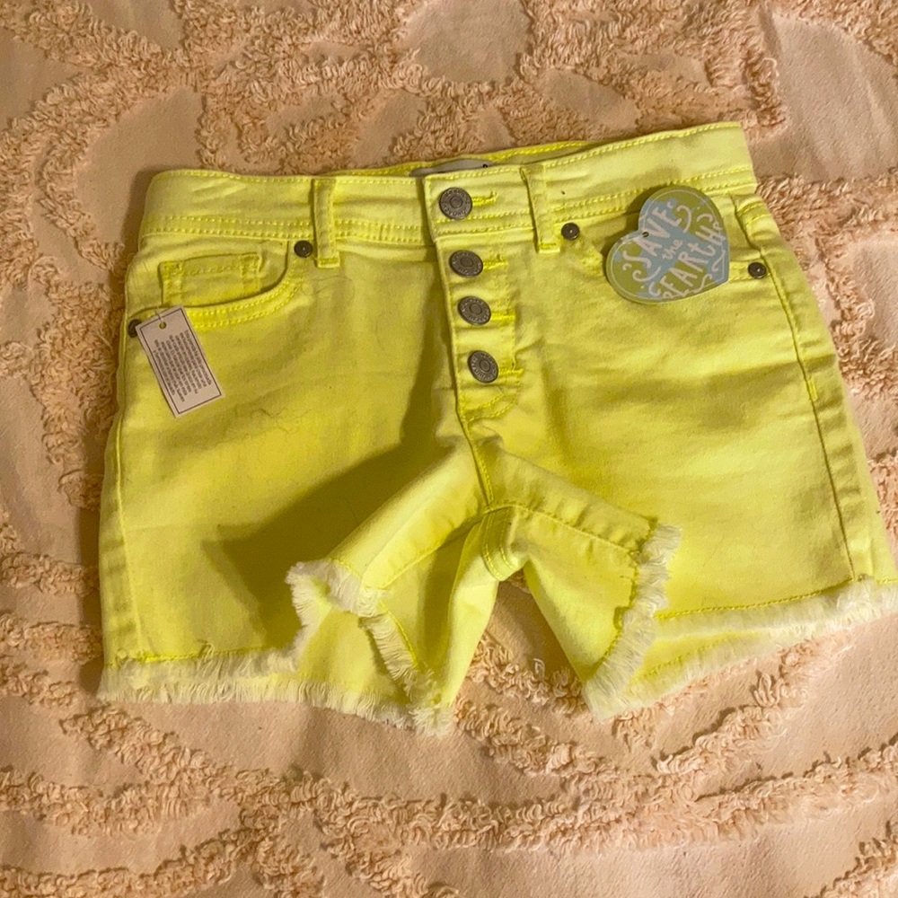 Neon green shorts